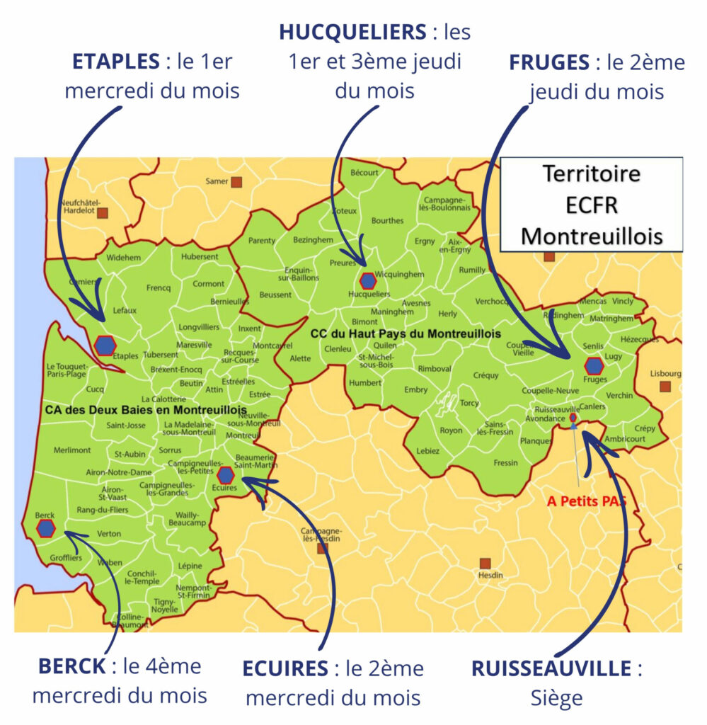 Carte des PERMANENCES FRANCE RENOV’